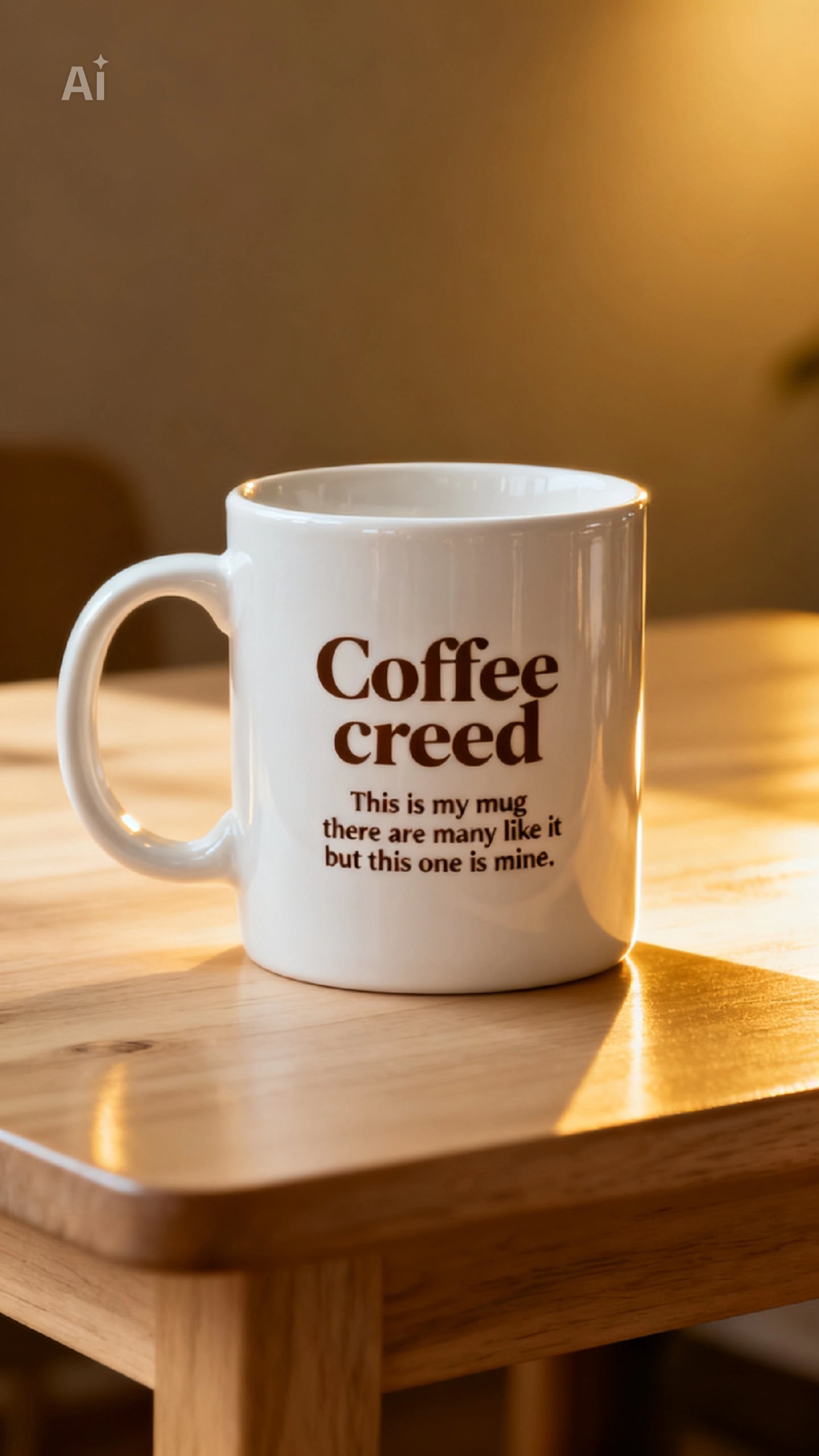 Coffee creed mug