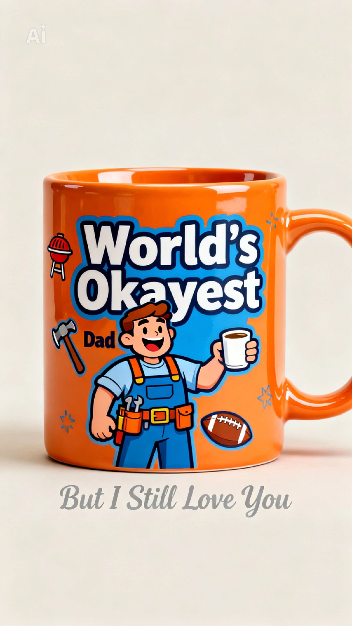 Father's day mug (worlds okayest)